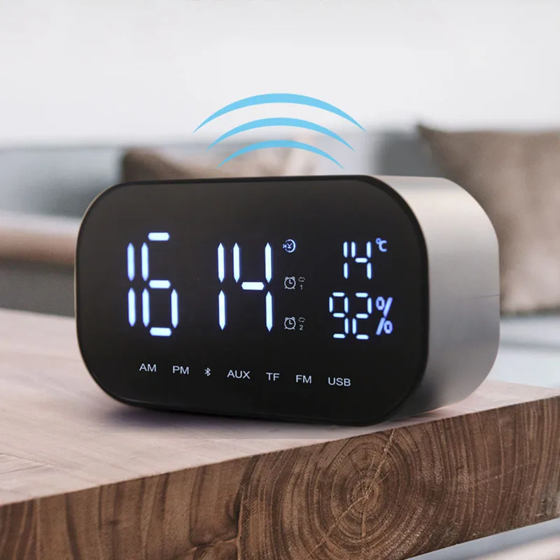 Модный стиль портативные беспроводные bluetooth-колонки светодиодные будильники часы радио цифровой дисплей домашний автомобильный бас-динам...
Модный стиль портативные беспроводные bluetooth-колонки светодиодные будильники часы радио цифровой дисплей домашний автомобильный бас-динам...