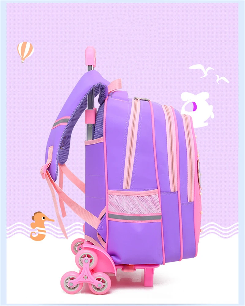 2pcs/set Cartoon Removable Children School Bags with 2/6 Wheels for Girls Trolley Backpack Kids Wheeled Bag travel luggage bags
2pcs/set Cartoon Removable Children School Bags with 2/6 Wheels for Girls Trolley Backpack Kids Wheeled Bag travel luggage bags