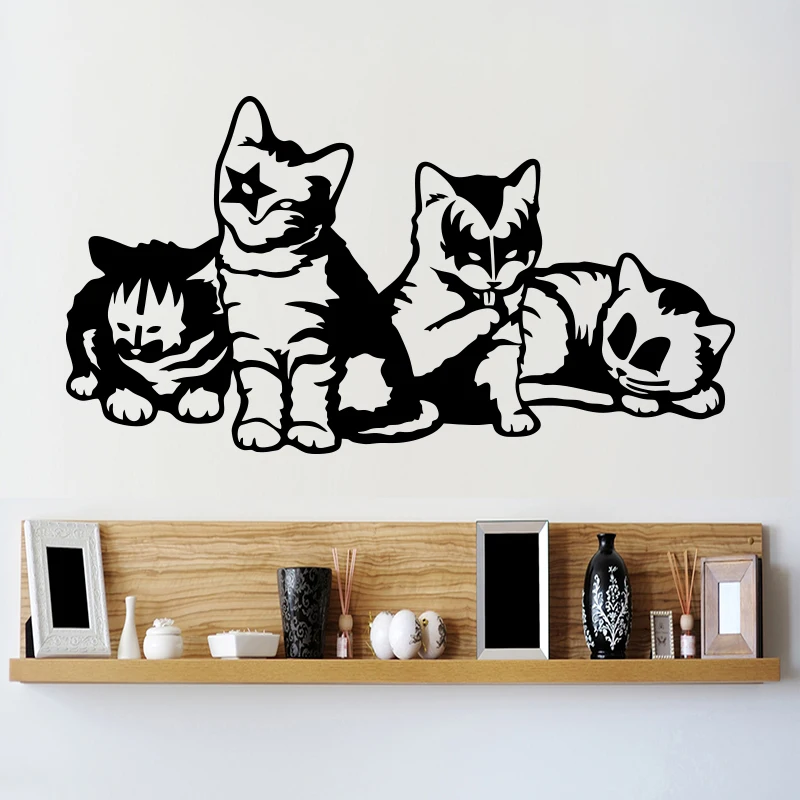 Decorative Vinyl Kittens Group Kiss Wall Sticker Art Design Cats Wall Decals Removable Animal Decals For Kids Room Free Shipping
Decorative Vinyl Kittens Group Kiss Wall Sticker Art Design Cats Wall Decals Removable Animal Decals For Kids Room Free Shipping