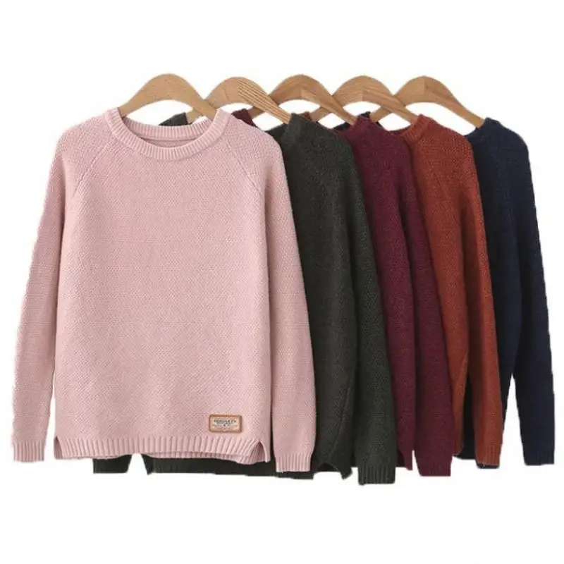 2019 New Winter Fashion Patch Harajuku Women's Pullover Warm Sweater Long Sleeve Round Neck Hem Split Casual Coat Sweater
2019 New Winter Fashion Patch Harajuku Women's Pullover Warm Sweater Long Sleeve Round Neck Hem Split Casual Coat Sweater