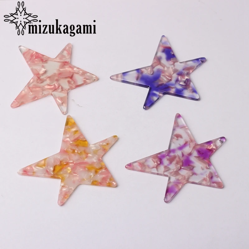 64mm Acetic Acid Resin Big Star Charms Pendants For DIY Fashion Drop Earrings Jewelry Making Accessories
64mm Acetic Acid Resin Big Star Charms Pendants For DIY Fashion Drop Earrings Jewelry Making Accessories
