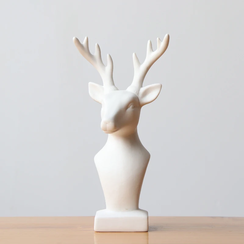 Christmas Deer Head Figurine Matt Ceramic Elk Statue Sculpture Reindeer Christmas Ornaments Festival Gift Home Decor
Christmas Deer Head Figurine Matt Ceramic Elk Statue Sculpture Reindeer Christmas Ornaments Festival Gift Home Decor