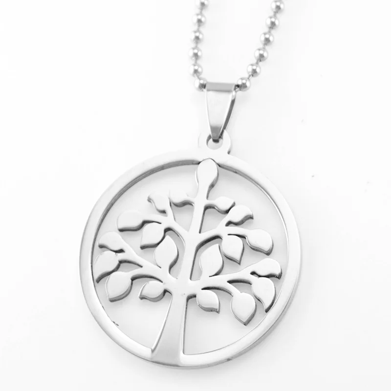 100% Stainless Steel Tree Of Life Pendants Neckalces Women Silver Color Round Metal Tree Of Life Charm Pendant Wholesale 10pcs
100% Stainless Steel Tree Of Life Pendants Neckalces Women Silver Color Round Metal Tree Of Life Charm Pendant Wholesale 10pcs