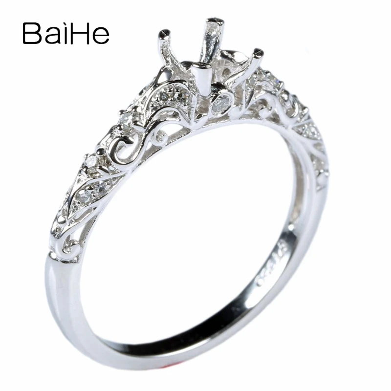 Solid 14k White Gold Natural Diamonds Wedding Engagement Ring 5.5mm Round Cut Semi Mount Jewelry Setting
Solid 14k White Gold Natural Diamonds Wedding Engagement Ring 5.5mm Round Cut Semi Mount Jewelry Setting