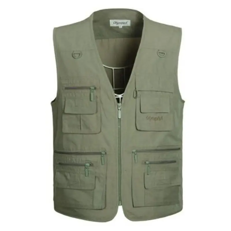 Zozowang Men's Casual Vest With Multi Pockets Cotton Men Vests Regular Five Colors Plus Large Size 5XL Vest Men Summer Hotsales
Zozowang Men's Casual Vest With Multi Pockets Cotton Men Vests Regular Five Colors Plus Large Size 5XL Vest Men Summer Hotsales
