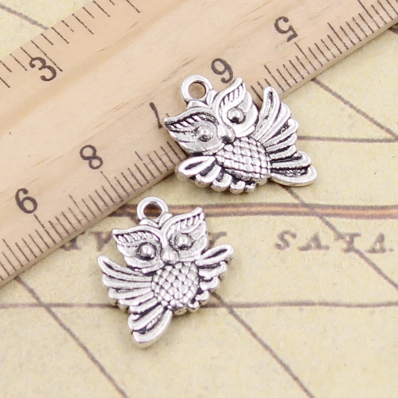 10pcs Charms Double Sided Owl 19x17mm Tibetan Bronze Silver Color Pendants Antique Jewelry Making DIY Handmade Craft
10pcs Charms Double Sided Owl 19x17mm Tibetan Bronze Silver Color Pendants Antique Jewelry Making DIY Handmade Craft
