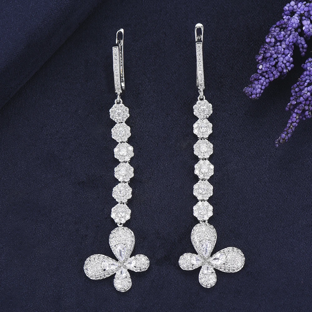 JIMBORA Luxury Butterfly Long Dangle Earring For Women Wedding Cubic Zircon CZ Bridal Earrings boucle d'oreille femme 2019
JIMBORA Luxury Butterfly Long Dangle Earring For Women Wedding Cubic Zircon CZ Bridal Earrings boucle d'oreille femme 2019