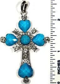 DZ0019 Подвеска Крест посеребренный Прозрачный камень серый, синий и белый цвета Новое поступление Бесплатная доставка 
DZ0019 Подвеска Крест посеребренный Прозрачный камень серый, синий и белый цвета Новое поступление Бесплатная доставка