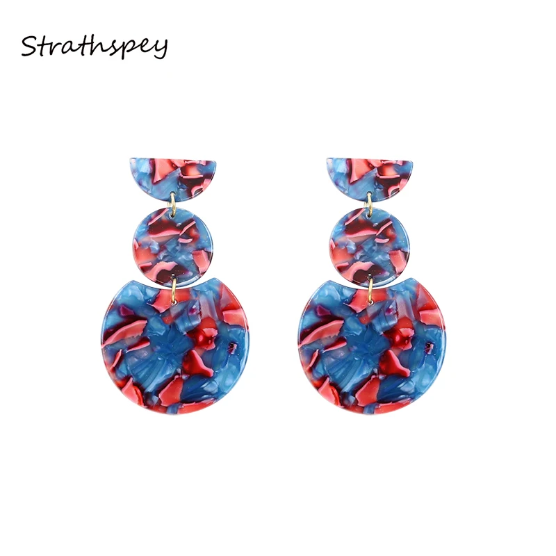 STRATHSPEY Geometric Acrylic Drop Dangle Earrings For Women Retro Resin Statement Earring Fashion Jewelry Accessories
STRATHSPEY Geometric Acrylic Drop Dangle Earrings For Women Retro Resin Statement Earring Fashion Jewelry Accessories