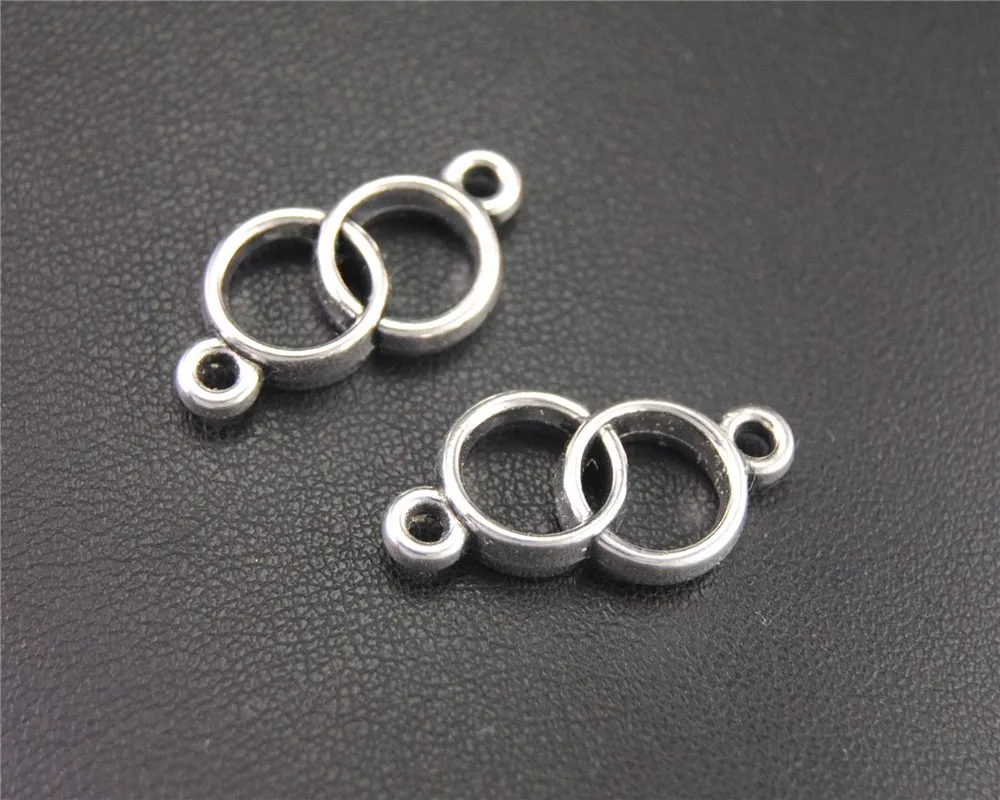 20pcs Silver Color Double Circle Round Charm Connector DIY Necklace Bracelet Bangle Findings 26X12mm A1957
20pcs Silver Color Double Circle Round Charm Connector DIY Necklace Bracelet Bangle Findings 26X12mm A1957