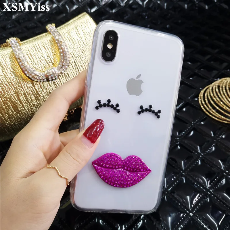 Fashion Bling Rhinestone Diamond Lovely Sexy Lips Phone Case For iPhone 13 12 11 Pro Max X XS MAX XR 6S 7 8 PLUS Soft Back Cover
Fashion Bling Rhinestone Diamond Lovely Sexy Lips Phone Case For iPhone 13 12 11 Pro Max X XS MAX XR 6S 7 8 PLUS Soft Back Cover