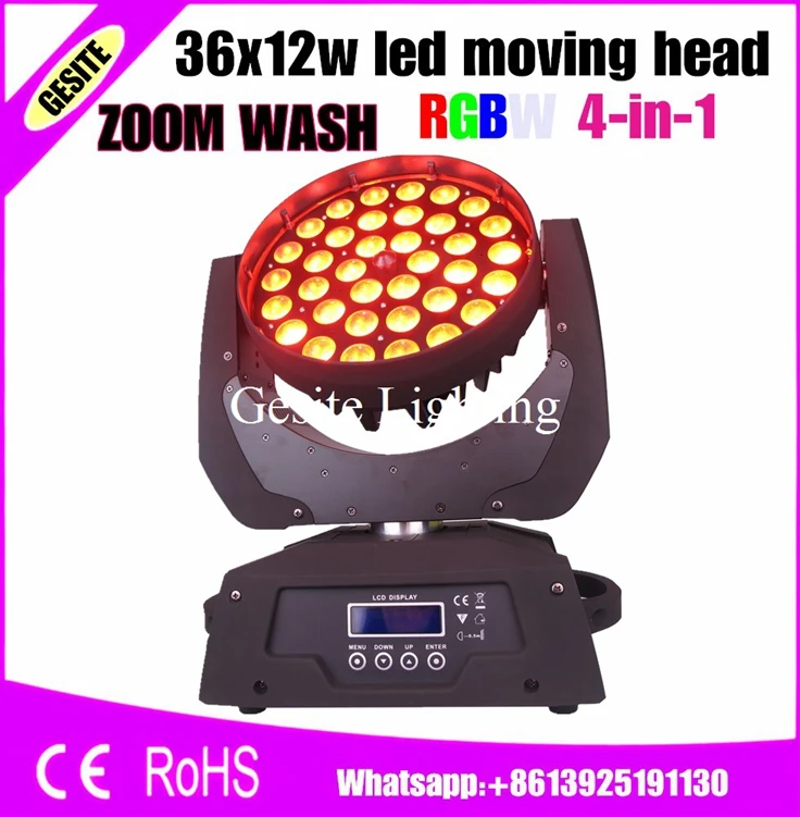 2pcs/lot 2016 New 36X12W Zoom Moving Beam Lights RGBW 4IN1 Led Moving Head Wash Beam Effect Lights For Stage Professional Dj
2pcs/lot 2016 New 36X12W Zoom Moving Beam Lights RGBW 4IN1 Led Moving Head Wash Beam Effect Lights For Stage Professional Dj