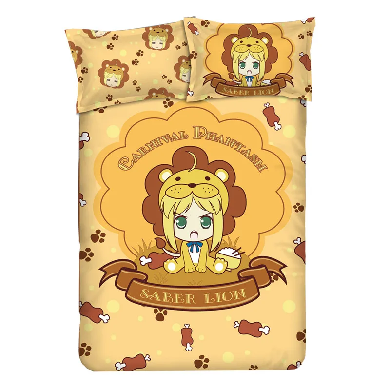 Anime Fate Grand Order Lion Saber Kids Bedding Set Peachskin Uniform Cloth Short Pile Velour Quilt Cover Pillow Case 4PCS
Anime Fate Grand Order Lion Saber Kids Bedding Set Peachskin Uniform Cloth Short Pile Velour Quilt Cover Pillow Case 4PCS