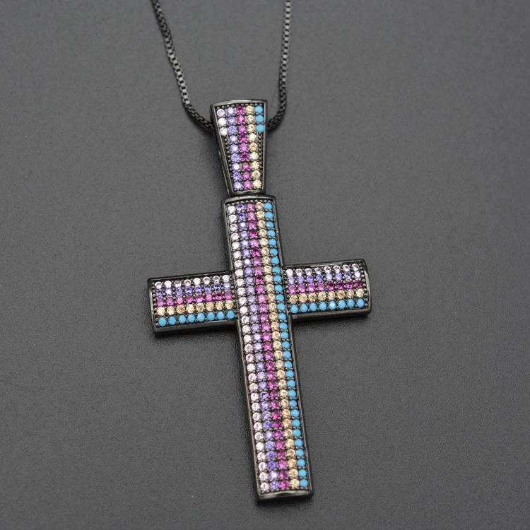 New Fashion Charm Zircon Black Gold Gold Plated Cross Necklace Beaded Jewelry Hot Selling Beauty Pendant Ladies Gift
New Fashion Charm Zircon Black Gold Gold Plated Cross Necklace Beaded Jewelry Hot Selling Beauty Pendant Ladies Gift