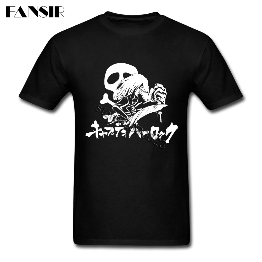 Captain Harlock футболка с короткими рукавами для мальчиков Простая Стиль Camisetas