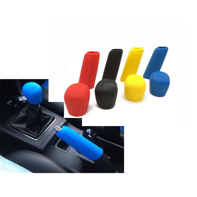 1 Set Universal Car Silicone Shift Cover Gear Head Knob Shift Shifter Handbrake Grip Cover Skin
1 Set Universal Car Silicone Shift Cover Gear Head Knob Shift Shifter Handbrake Grip Cover Skin