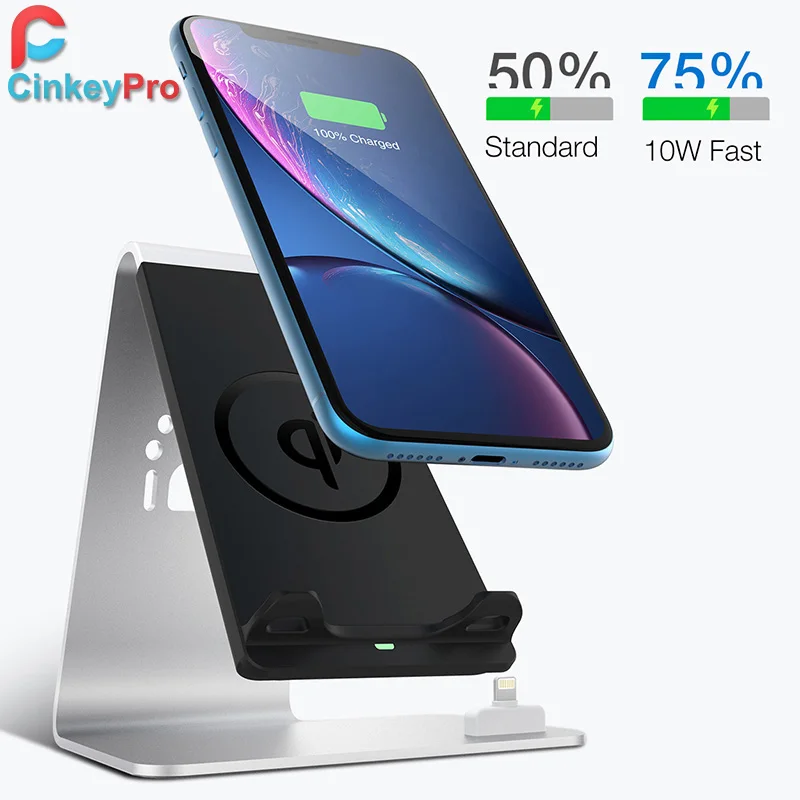 CinkeyPro QI Wireless Charger Fast Charging for Apple Airpads iPhone 8 X Samsung S8 S9 Mobile Phone Stand Quick Charge 2.0 3.0
CinkeyPro QI Wireless Charger Fast Charging for Apple Airpads iPhone 8 X Samsung S8 S9 Mobile Phone Stand Quick Charge 2.0 3.0