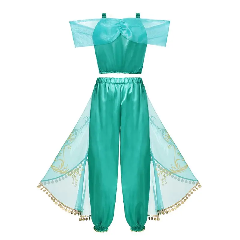 Girls Jasmine Dress Up 3 Pcs Set Kids Sequined Flower Printed Arabian Princess Costume Children Halloween Cosplay Fancy
Girls Jasmine Dress Up 3 Pcs Set Kids Sequined Flower Printed Arabian Princess Costume Children Halloween Cosplay Fancy