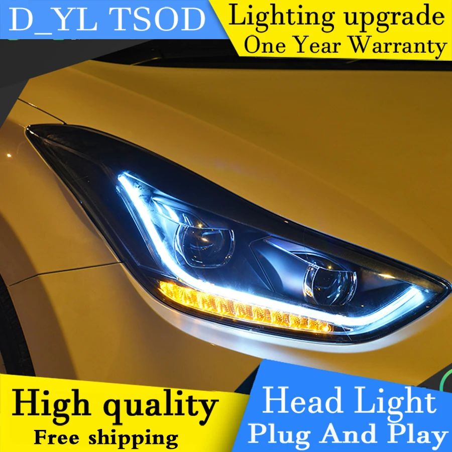 Car Styling Headlights for Hyundai ELANTRA 2012-2015 LED Headlight Head Lamp LED Daytime Running Light LED DRL Bi-Xenon HID
Car Styling Headlights for Hyundai ELANTRA 2012-2015 LED Headlight Head Lamp LED Daytime Running Light LED DRL Bi-Xenon HID