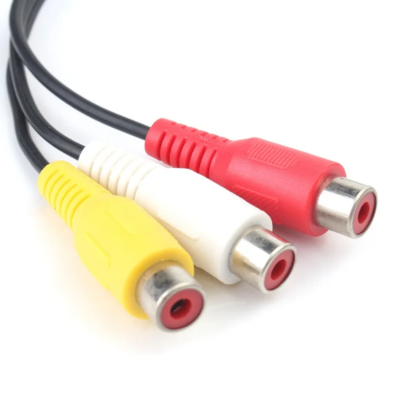 2pcs/lot 2016 Newest 3.5mm Mini Male To 3RCA Female Audio Video Cable Stereo Jack Adapter Cord
2pcs/lot 2016 Newest 3.5mm Mini Male To 3RCA Female Audio Video Cable Stereo Jack Adapter Cord