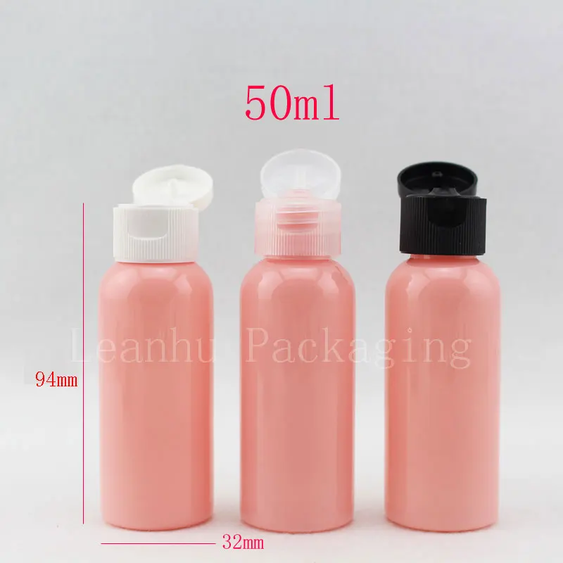 

Розовые пластиковые флаконы для шампуня с откидной крышкой, флакон для крема для лосьона 50 мл, пустые косметические контейнеры, Стандартные...