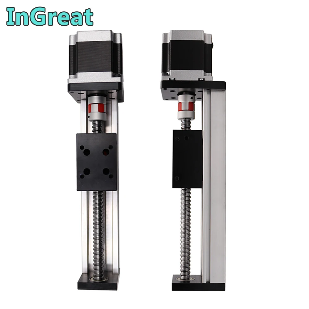 200MM Stroke Slide Table Rail Sliding Linear Stage Ball Screw Rod Guide Platform with NEMA23 57MM 1.2Nm Stepper Motor Kits CNC
200MM Stroke Slide Table Rail Sliding Linear Stage Ball Screw Rod Guide Platform with NEMA23 57MM 1.2Nm Stepper Motor Kits CNC