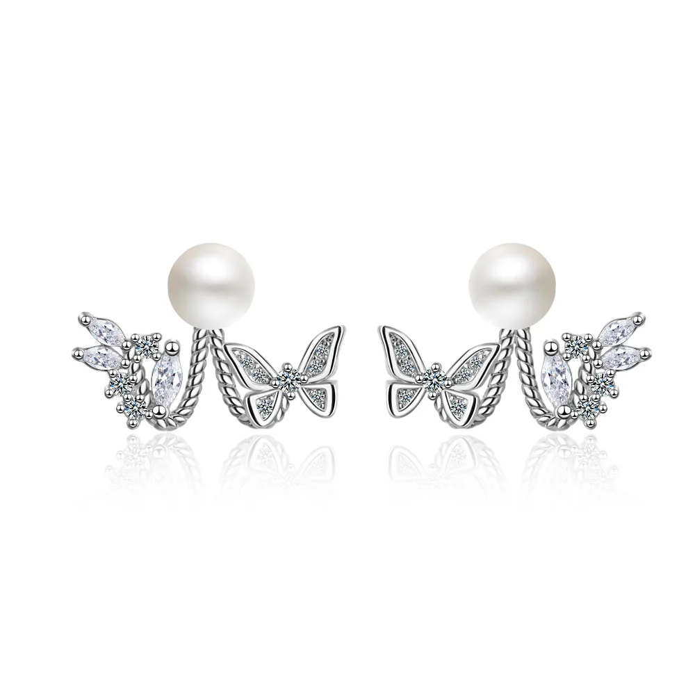 New Charm Butterfly Love Flower 925 Sterling Silver Earring For Women Shiny Zircon pearl Earrings Gift oorbellen
New Charm Butterfly Love Flower 925 Sterling Silver Earring For Women Shiny Zircon pearl Earrings Gift oorbellen