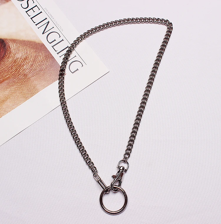 New Men's Cool Handmade Chain Choker Necklace for Women Men Girls Punk Gothic Metal Collar big O Round | Украшения и