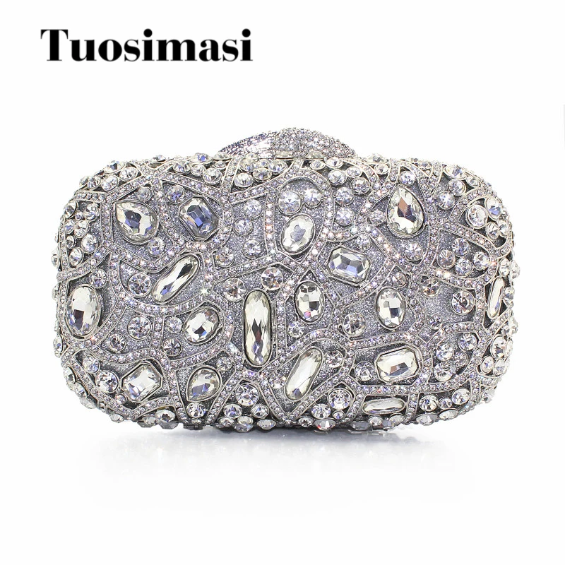 Fashion Crystal Women Evening Bag With Stone Silver Clutch Bag For Elegant Ladies Banquet Handbag Silver Classic Party Purse
Fashion Crystal Women Evening Bag With Stone Silver Clutch Bag For Elegant Ladies Banquet Handbag Silver Classic Party Purse