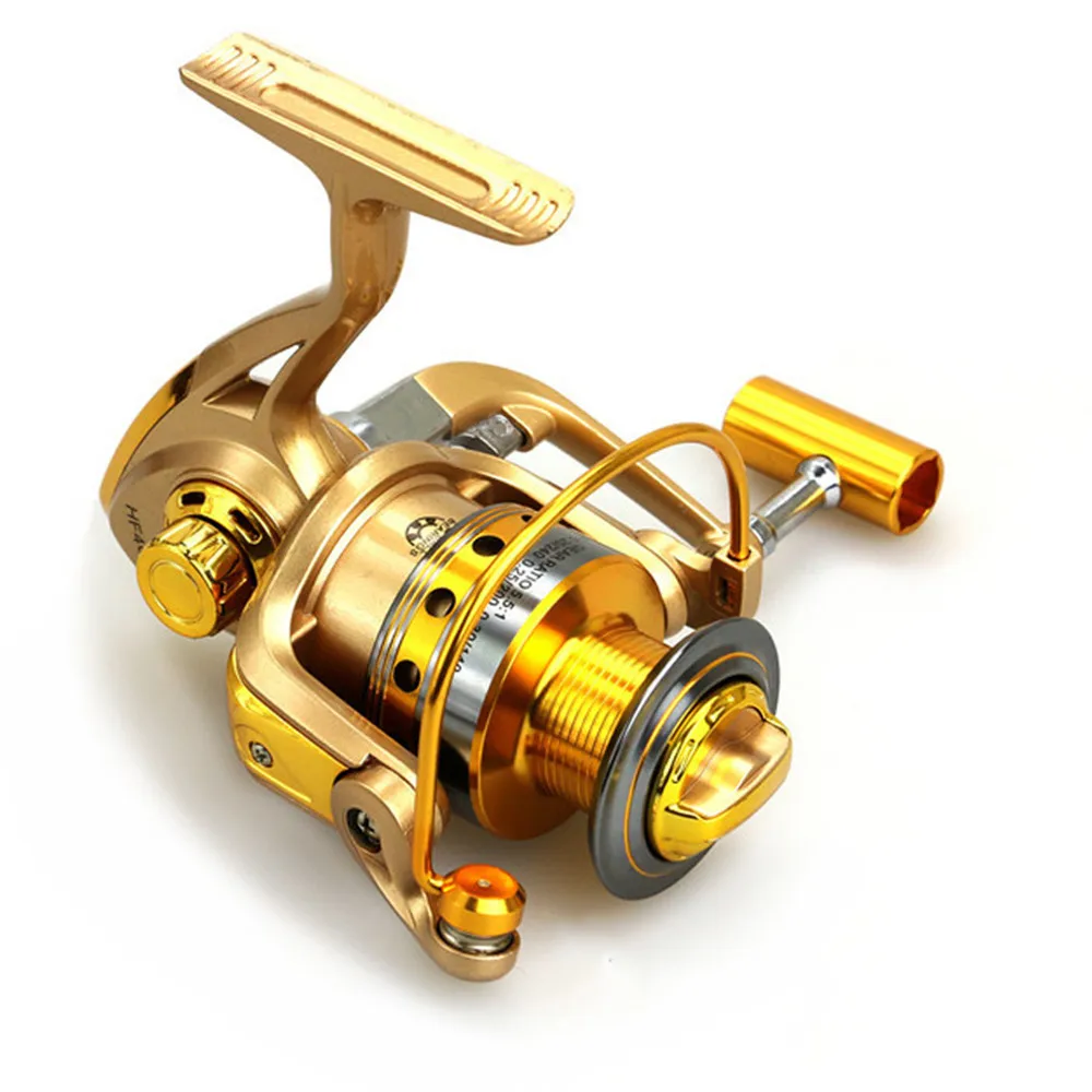 Durable Cheaper Fishing Reel Pre-Loading Spinning Wheel Yellow 10 BB Metal 5.5:1 1000/7000S 210/370g Ocean Boat | Спорт и