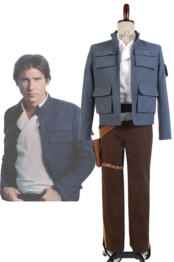 Star Cosplay Empire Strikes Back Han Costume Solo Full Set Jacket and Pants Costume for party halloween
Star Cosplay Empire Strikes Back Han Costume Solo Full Set Jacket and Pants Costume for party halloween