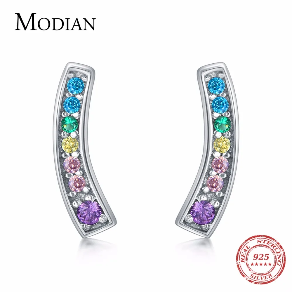 MODIAN Genuine Silver Earrings For Women 925 Sterling Silver Stud Earrings Silver 925 with Colorful Fantastic Jewelry
MODIAN Genuine Silver Earrings For Women 925 Sterling Silver Stud Earrings Silver 925 with Colorful Fantastic Jewelry