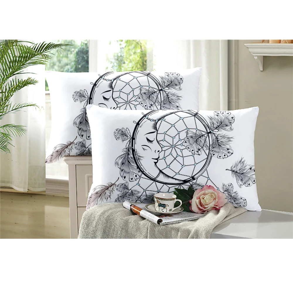 Bohemia Bedding Set Dream Catcher Duvet Cover Set Feather Print Bedding Cartoon Bed Set Polyester Bedclothes Pillowcase D30
Bohemia Bedding Set Dream Catcher Duvet Cover Set Feather Print Bedding Cartoon Bed Set Polyester Bedclothes Pillowcase D30