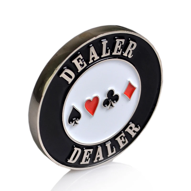 1pc Sided Metal Large Dealer Texas Hold'Em Chips Pressure Card Sheet Button
1pc Sided Metal Large Dealer Texas Hold'Em Chips Pressure Card Sheet Button