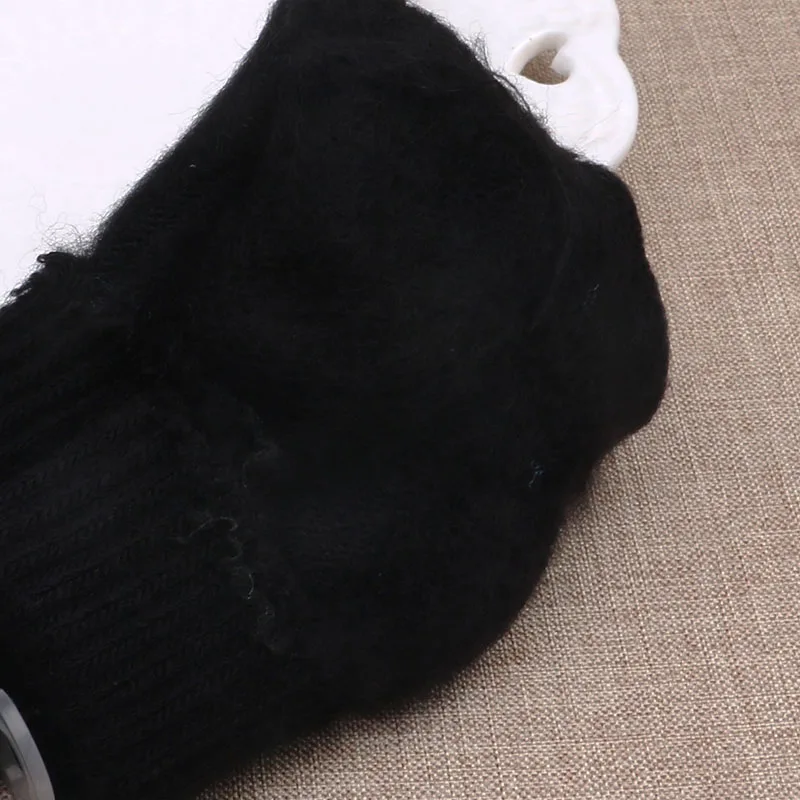 Зимние теплые вязаные перчатки эластичные варежки для мальчиков и девочек