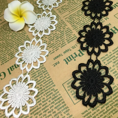 Free Shipping 15yds 4.5cm White Black Elegant Guipure Embroidered Lace Trim Sewing Lace Fabric Crochet Trims Clothes DIY Ribbon
Free Shipping 15yds 4.5cm White Black Elegant Guipure Embroidered Lace Trim Sewing Lace Fabric Crochet Trims Clothes DIY Ribbon