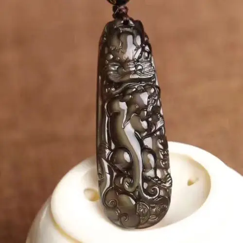 Koraba Fine Jewelry Chinese Dragon Auspicious Pendant Necklace, Beautiful Colored Obsidian Sculpture Free Shipping
Koraba Fine Jewelry Chinese Dragon Auspicious Pendant Necklace, Beautiful Colored Obsidian Sculpture Free Shipping