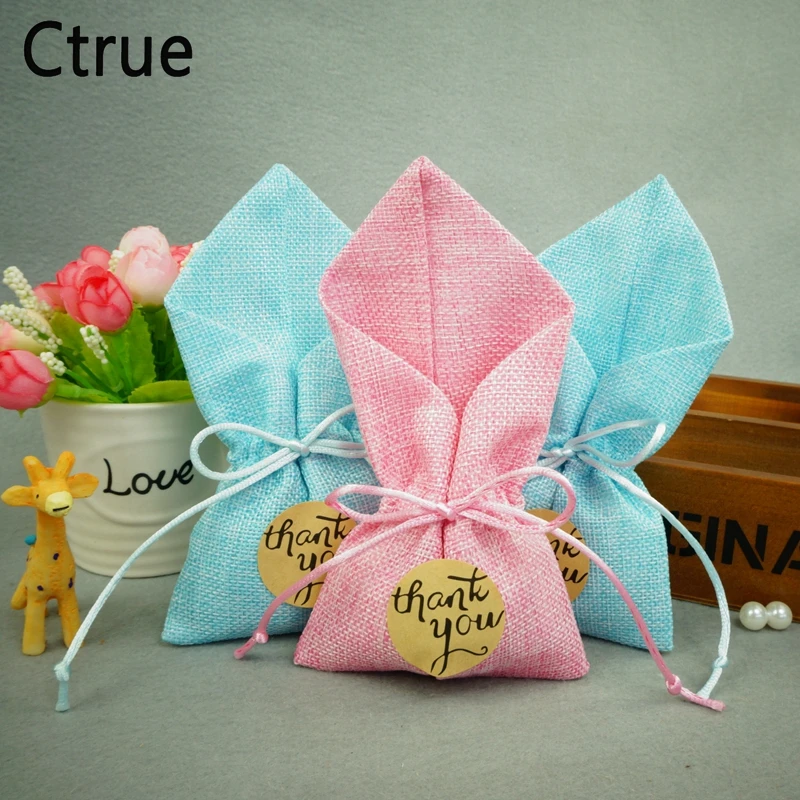 20pcs/Lot pink blue Wedding Candy Bags Linen Gifts Pouch Bag with thank you Sticker Vintage Rustic wedding baby shower Favor
20pcs/Lot pink blue Wedding Candy Bags Linen Gifts Pouch Bag with thank you Sticker Vintage Rustic wedding baby shower Favor