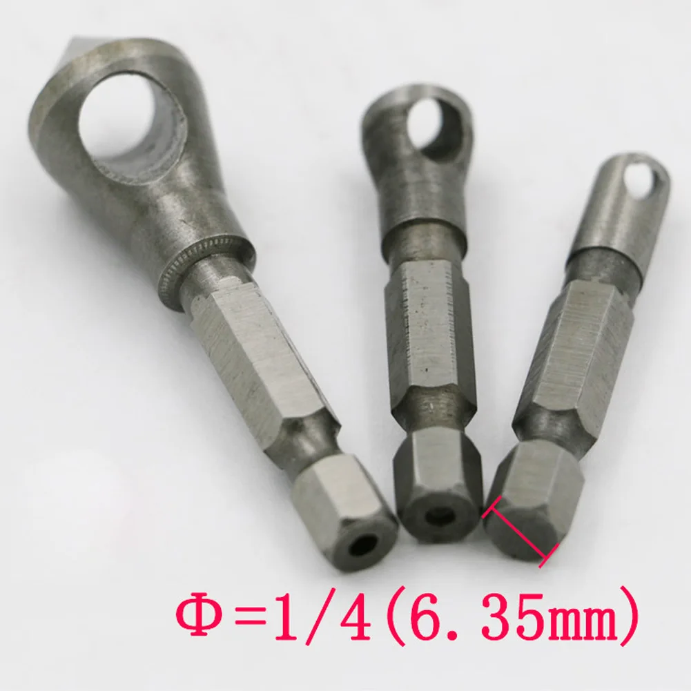 1/4" 3pcs Countersink Deburring Drill Bit Chamferring Chisel Hexagonal Shank Deburring Hole Cutter Chamfer Power Drills Tools
1/4" 3pcs Countersink Deburring Drill Bit Chamferring Chisel Hexagonal Shank Deburring Hole Cutter Chamfer Power Drills Tools