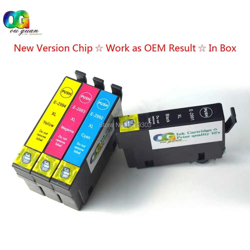 4x Epson 29 XL T29XL T2991 чернильные картриджи, совместимые с XP235 стандартной фотографией XP432 Стандартный струйный принтер
4x Epson 29 XL T29XL T2991 чернильные картриджи, совместимые с XP235 стандартной фотографией XP432 Стандартный струйный принтер
