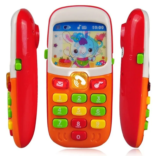 Электронный игрушечный телефон для детей детский мобильный Elephone развивающие