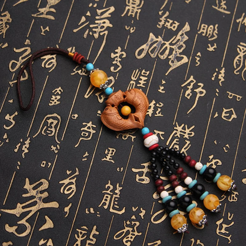 car key chain mahogany concentric rearview mirror pendant Fish Carving auspicious car ornaments
car key chain mahogany concentric rearview mirror pendant Fish Carving auspicious car ornaments