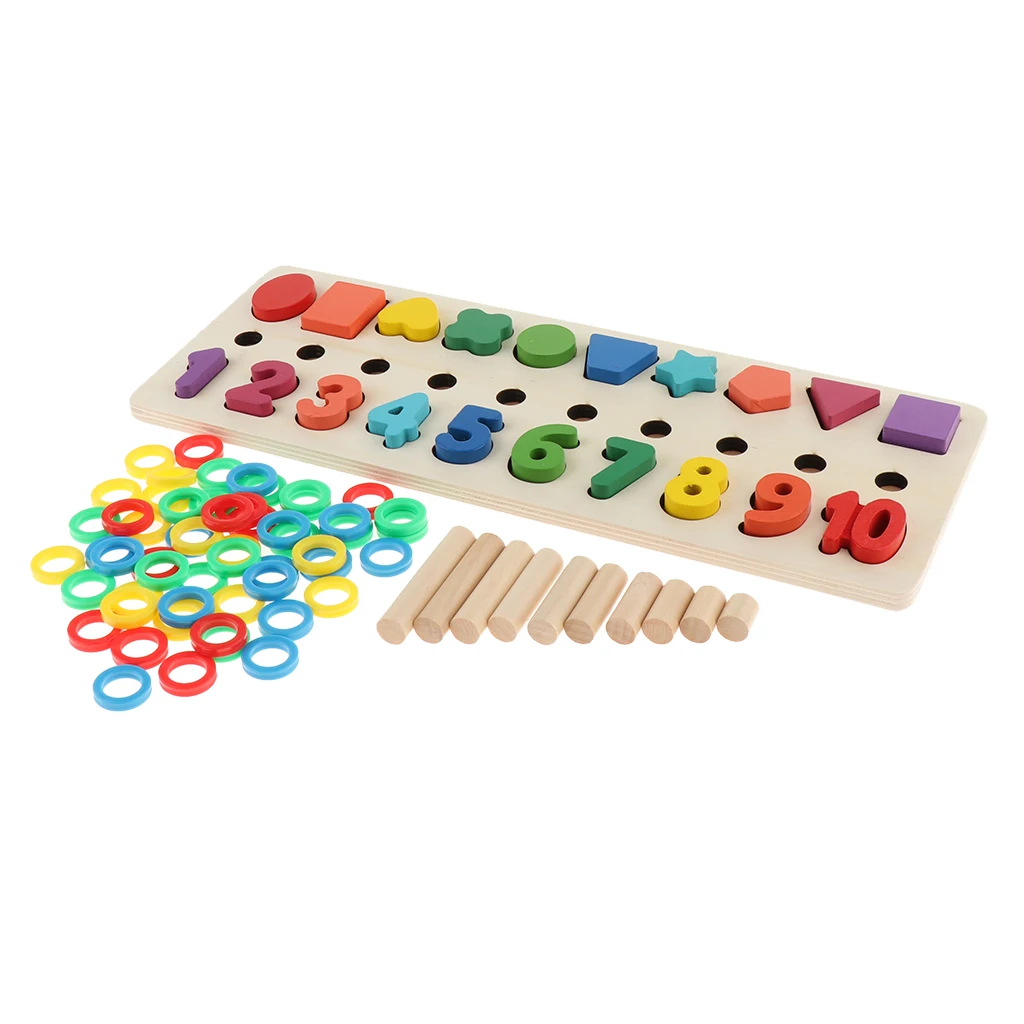 Shape Number Blocks Sorting Counting Ring Stacking Matching Mathematics Learning Educational Wooden Toys
Shape Number Blocks Sorting Counting Ring Stacking Matching Mathematics Learning Educational Wooden Toys