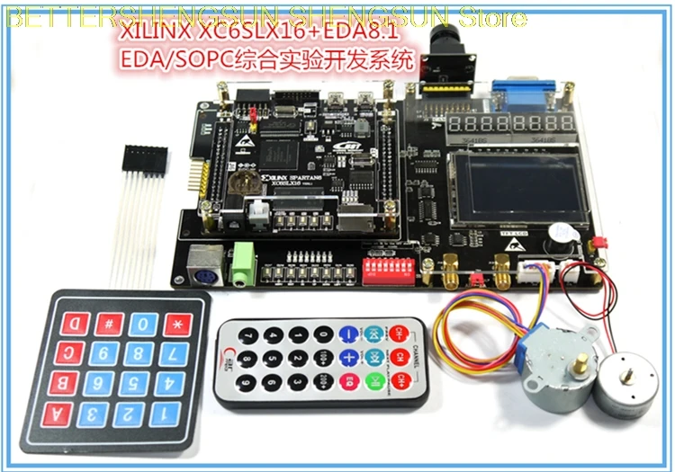 EDA8.1 XC6SLX16 V1.1 USB2.0 сенсорный экран ad Da шаговый двигатель постоянного тока
EDA8.1 XC6SLX16 V1.1 USB2.0 сенсорный экран ad Da шаговый двигатель постоянного тока