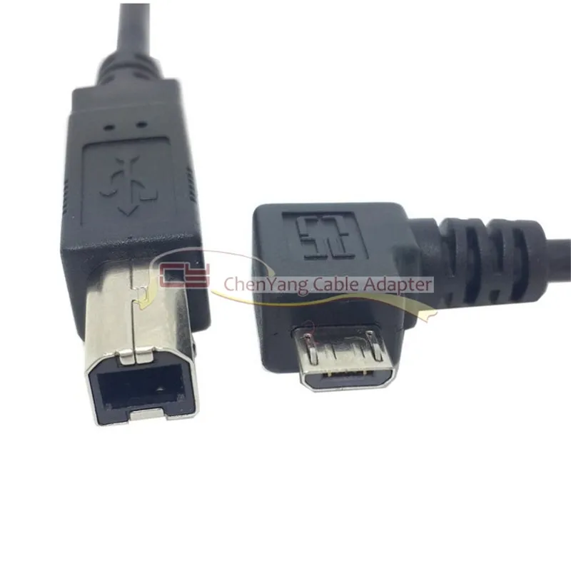 60cm Left Angled 90 Degree Micro USB OTG to Standard B Type Printer Scanner Hard Disk Cable
60cm Left Angled 90 Degree Micro USB OTG to Standard B Type Printer Scanner Hard Disk Cable