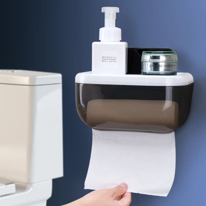 Multi-function Waterproof Strong Suction Cup Bathroom Toilet Paper Holder Place Mobile Phone Toilet Paper Dispenser Tissue Box
Multi-function Waterproof Strong Suction Cup Bathroom Toilet Paper Holder Place Mobile Phone Toilet Paper Dispenser Tissue Box