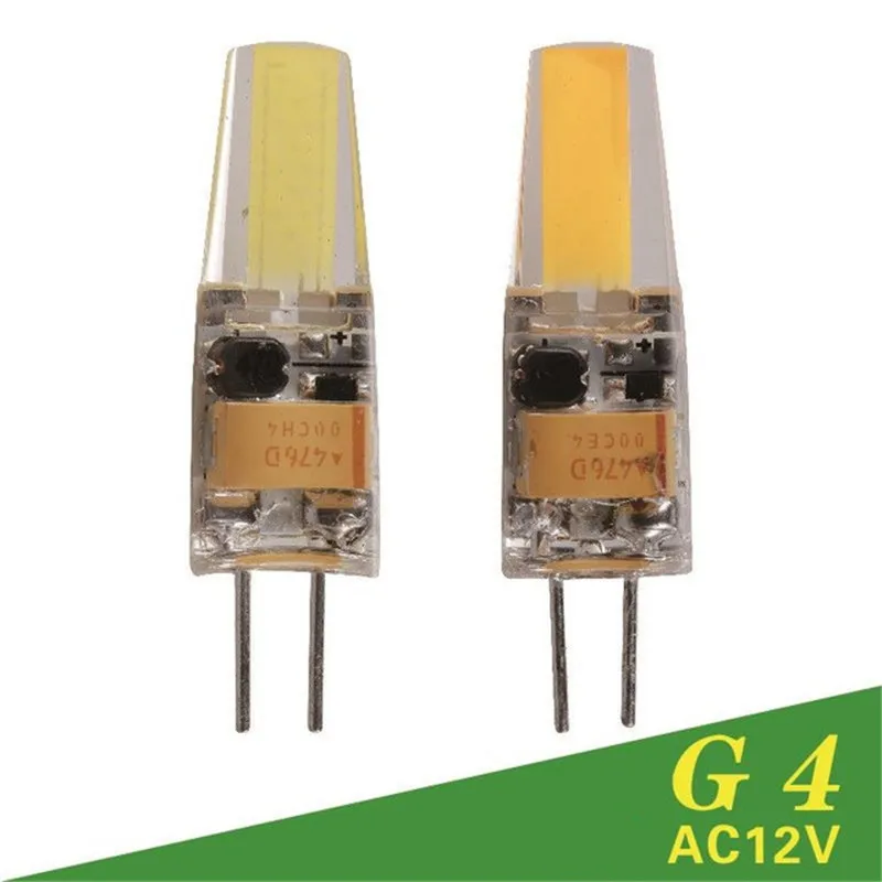 Мини G4 светодиодный светильник COB Светодиодный лампа 9 Вт 6 AC/DC 12V с регулируемой