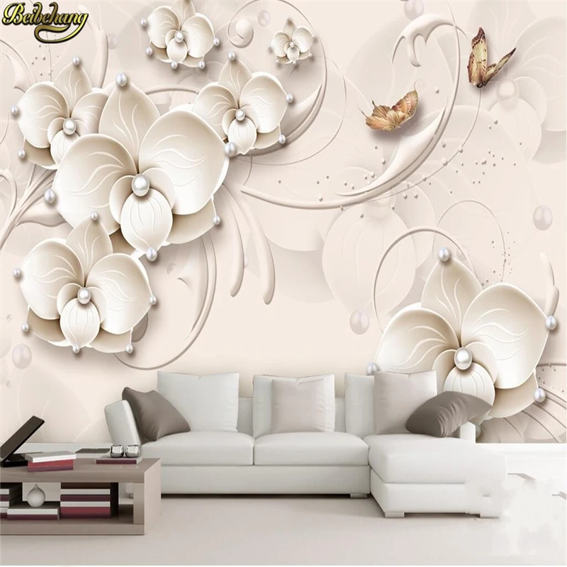 beibehang Modern simple three - dimensional jewelry flowers TV background wall custom photo wallpaper large mural wall stickers
beibehang Modern simple three - dimensional jewelry flowers TV background wall custom photo wallpaper large mural wall stickers