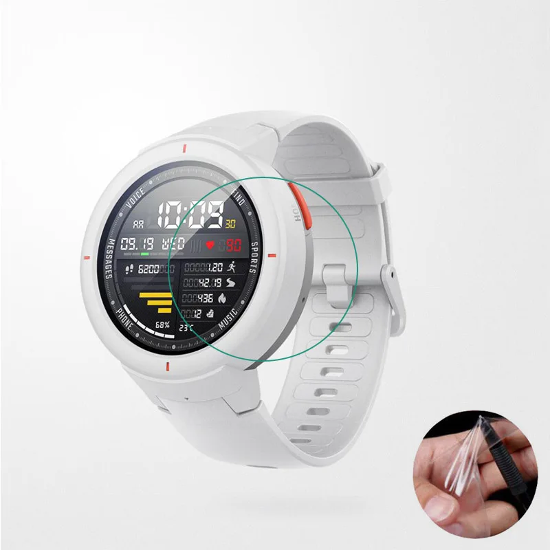 3 шт мягкая прозрачная защитная пленка для Xiaomi Huami AMAZFIT Verge Lite Smart Watch Verge3 Защитная