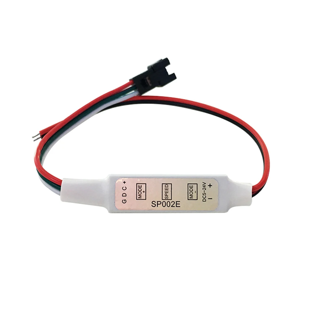 SP002E Mini 3 кнопки контроллера с 2pin подключения DC5 24V Пиксели мечта Цвет WS2811 WS2812B